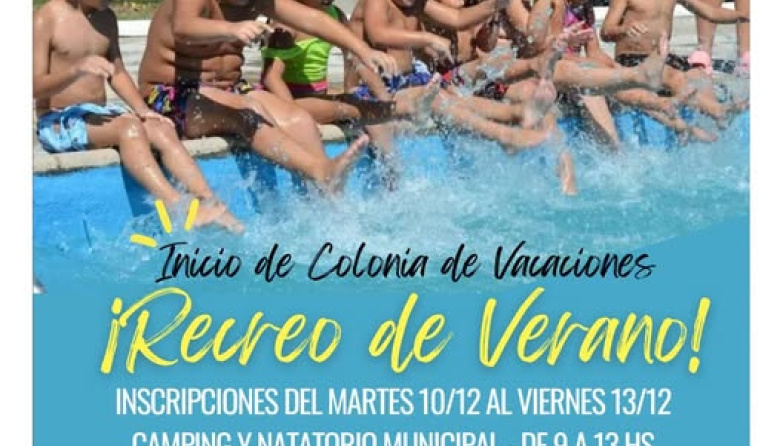 Inscripciones abiertas para la Colonia de Verano en La Paz