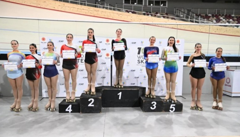 Rivadavienses presentes en el Nacional de Patinaje Artístico
