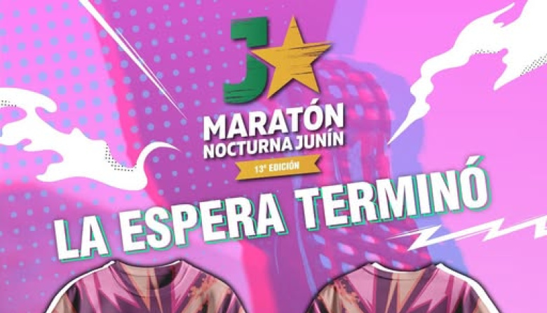 Presentación de la remera oficial Maratón Nocturna Junín