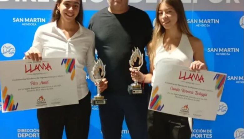 Deportistas sanmartinianas destacadas en los Premios "Llama"