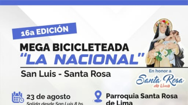 Llega la mega bicicleteada San Luis - Santa Rosa