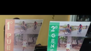 Padre e hijo reforzaron valores en el Triatlón de Junín