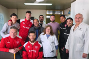 Deportistas del Atlético Club San Martin visitaron el Hospital Perrupato