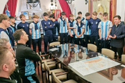 La Selección Argentina de Vóley Sub 19 visitó el municipio de San Martín